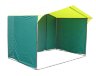 Торговая палатка Митек «Домик» 2,0 x 2,5 м желто-синяя из трубы Ø 25 мм