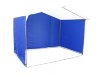 Торговая палатка Митек «Домик» 2,0 x 2,5 м бело-синяя из трубы Ø 25 мм 