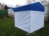 Торговая палатка Митек «Домик» 2,0 x 2,5 м сине-белая из трубы Ø 25 мм