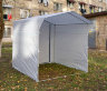 Торговая палатка Митек «Домик» 1,9 x 1,9 м бело-зеленая из трубы 18 мм