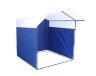 Торговая палатка Митек «Домик» 2,0 x 2,0 м сине-белая из квадратной трубы 20 х 20 мм