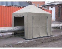 Палатка сварщика Митек 2,5 х 2,5 м (брезент огнеупорный)