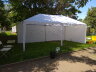 Торговый шатер 3х6 м (белый) со стенками (каркас 25 и 28 мм)