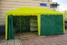 Торговый шатер 2,5х5 м (желто-зеленый) со стенками