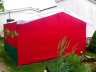 Торговая палатка Митек «Домик» 2,0 x 3,0 м красная из трубы Ø 25 мм