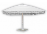Зонт торговый (уличный) 4 х 4 м (4 спицы) с воланом (белый)