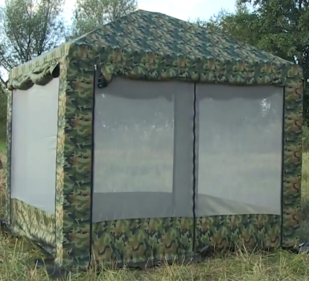 Тент - шатер Митек Пикник 3,0 х 3,0 м камуфляж (армейский)