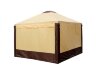 Торговый шатер 3х3 м (бежево-коричневый) со стенками