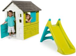 Детский игровой домик с горкой Smoby Pretty Playhouse