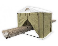 Палатка сварщика Митек 2 х 2 м (брезент огнеупорный + ПВХ)