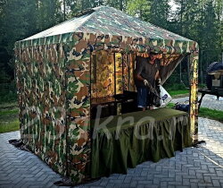 Тент - шатер Митек Пикник-Люкс 3,0 х 3,0 м камуфляж (армейский)